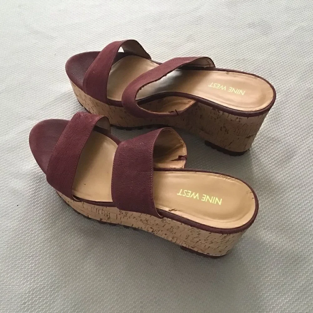 High fashion wedge heels by Nine West sz 9Med